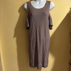 Elegant Brown Sleeveless Dress